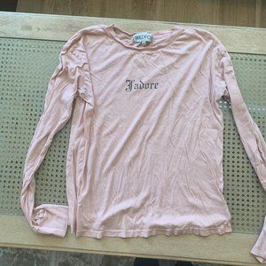 Wildfox J'adore long sleeve tee